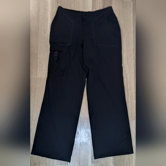 SUGOI Other - SUGOI Mens Pants Cargo Stretch Outdoor Hiking Cycling Nylon Black Sz M, Wide Leg